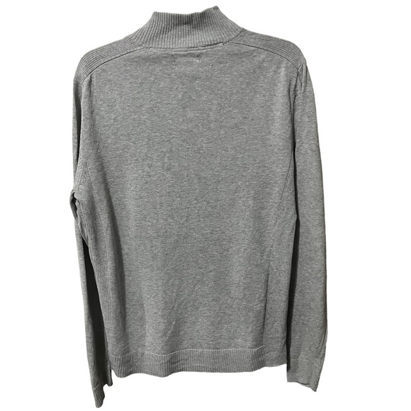 ALFANI SLIM Fit Men’s Gray Quarter Zip Pullover Jacket Size Medium - Picture 3 of 6